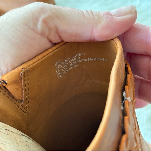 Kork Ease | Women’s TILLY Clog Orange Brown Leather Slip On Studded Clogs Mules - Picture 9 of 9